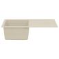Preview: Waschbecken Beige 780 x 500 mm 80% Quarz und 20% Harz
