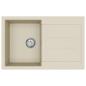 Preview: Waschbecken Beige 780 x 500 mm 80% Quarz und 20% Harz