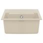Preview: ARDEBO.de - Waschbecken Beige 620 x 500 mm 80% Quarz und 20% Harz