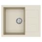 Preview: Waschbecken Beige 620 x 500 mm 80% Quarz und 20% Harz
