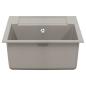 Preview: ARDEBO.de - Waschbecken Grau 780 x 500 mm 80% Quarz und 20% Harz