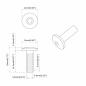 Preview: Hülsenmuttern 8451 stk. Schwarz Metall
