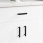 Preview: ARDEBO.de - Schrankgriff 12 pcs Schwarz 121 x 16.6 x 28.3 mm Eisen