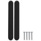 Preview: Schrankgriff 12 pcs Schwarz 121 x 16.6 x 28.3 mm Eisen