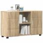 Preview: Sideboard Sonoma-Eiche 88,5 x 30,5 x 55,5 cm Holzwerkstoff