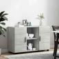 Preview: Sideboard Beton Grau 88,5 x 30,5 x 55,5 cm Holzwerkstoff