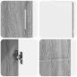 Preview: Sideboard Graues Sonoma 88,5 x 30,5 x 55,5 cm Holzwerkstoff