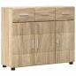 Preview: Sideboard Sonoma-Eiche 88,5 x 30,5 x 73 cm Holzwerkstoff