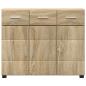 Preview: Sideboard Sonoma-Eiche 88,5 x 30,5 x 73 cm Holzwerkstoff