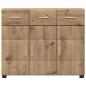Preview: Sideboard Artisan-Eiche 88,5 x 30,5 x 73 cm Holzwerkstoff