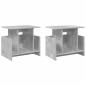 Preview: TV-Ständer 2 pcs Beton Grau 50 x 35 x 45 cm Holzwerkstoff