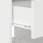 Preview: Nachttisch Weiß 40,5 x 40 x 48 cm Holzwerkstoff