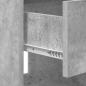 Preview: Nachttisch 2 pcs Beton Grau 40,5 x 40 x 48 cm Holzwerkstoff