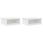 Preview: Nachttisch 2 pcs Weiß 40 x 31 x 15 cm Holzwerkstoff