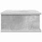 Preview: Nachttisch Beton Grau 40 x 31 x 15 cm Holzwerkstoff