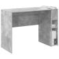 Preview: ARDEBO.de - Schreibtisch Beton Grau 109 x 50 x 78 cm Holzwerkstoff