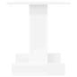 Preview: Beistelltisch Weiß 44,5 x 45 x 55 cm Holzwerkstoff