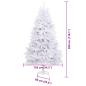 Preview: Künstlicher Weihnachtsbaum Weiß 300 cm PVC und Metall