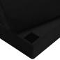 Preview: Fußstützenkissen Uni Schwarz