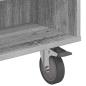 Preview: Beistelltisch mit Rädern Graues Sonoma 90 x 50 x 30 cm