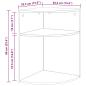 Preview: Beistelltisch Sonoma-Eiche 39,7 x 39,7 x 60 cm Holzwerkstoff