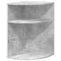 Preview: Beistelltisch Beton Grau 39,7 x 39,7 x 60 cm Holzwerkstoff