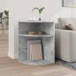 Preview: Beistelltisch Beton Grau 39,7 x 39,7 x 60 cm Holzwerkstoff
