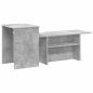 Preview: Konsolentisch Beton Grau 80 x 50 x 225 cm Holzwerkstoff