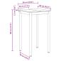 Preview: Stehtisch Holzwerkstoff Quadratisch