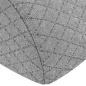 Preview: Beinkissen Geometrisch Grau 52 x 20 x 11 cm Viscoschaum