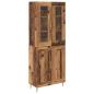 Preview: Highboard 2 pcs Altholz 69,5 x 34 x 180 cm Holzwerkstoff