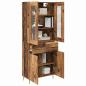 Preview: Highboard 2 pcs Altholz 69,5 x 34 x 180 cm Holzwerkstoff