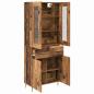 Preview: Highboard 2 pcs Altholz 69,5 x 34 x 180 cm Holzwerkstoff