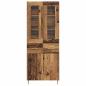 Preview: Highboard 2 pcs Altholz 69,5 x 34 x 180 cm Holzwerkstoff