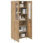Preview: Highboard 2 pcs Artisan-Eiche 69,5 x 34 x 180 cm Holzwerkstoff