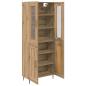 Preview: Highboard 2 pcs Artisan-Eiche 69,5 x 34 x 180 cm Holzwerkstoff