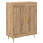 Preview: Highboard 2 pcs Artisan-Eiche 69,5 x 34 x 180 cm Holzwerkstoff