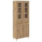 Preview: Highboard 2 pcs Artisan-Eiche 69,5 x 34 x 180 cm Holzwerkstoff
