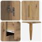 Preview: Highboard 2 pcs Artisan-Eiche 69,5 x 34 x 180 cm Holzwerkstoff