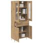 Preview: Highboard 2 pcs Artisan-Eiche 69,5 x 34 x 180 cm Holzwerkstoff