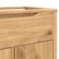Preview: Waschbeckenschrank mit Regal FLORO Wachsbraun 60 x 40 x 80 cm