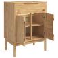 Preview: Waschbeckenschrank mit Regal FLORO Wachsbraun 60 x 40 x 80 cm