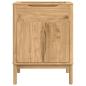 Preview: Waschbeckenschrank mit Regal FLORO Wachsbraun 60 x 40 x 80 cm