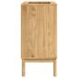 Preview: Waschbeckenschrank mit Regal FLORO Wachsbraun 60 x 40 x 80 cm