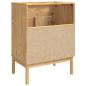 Preview: Waschbeckenschrank mit Regal FLORO Wachsbraun 60 x 40 x 80 cm