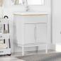 Preview: ARDEBO.de - Waschbeckenschrank FLORO Weiß 60 x 40 x 80 cm