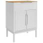 Preview: Waschbeckenschrank FLORO Weiß 60 x 40 x 80 cm
