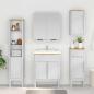 Preview: Waschbeckenschrank FLORO Weiß 60 x 40 x 80 cm