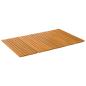 Preview: Badematte Uni Braun 80 x 50 cm Holz