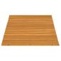 Preview: Badematte Uni Braun 80 x 50 cm Holz